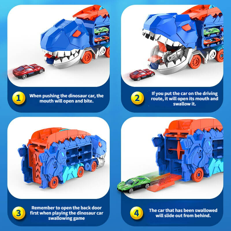 T-Rex Transport Truck – 3-in-1 Dinosaur Adventure Toy