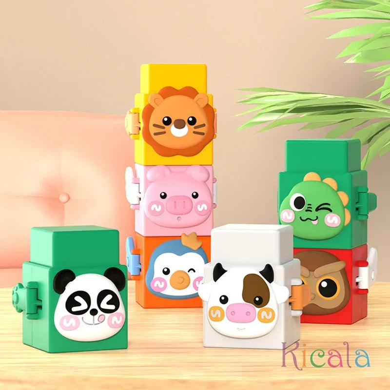 StackZoo - Educatief bouwspeelgoed - Dieren stapel set